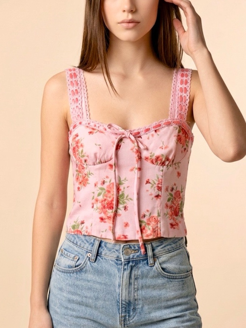 New Thirty Thirty Floral Bustier Top